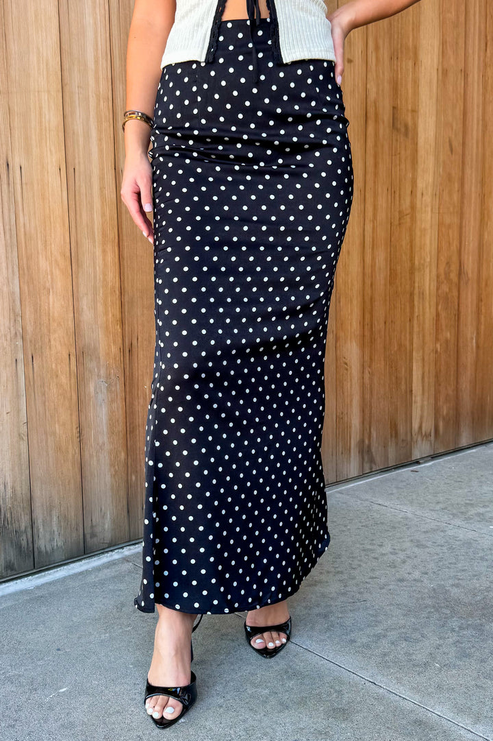 Love you So Polka Dot Maxi Skirt