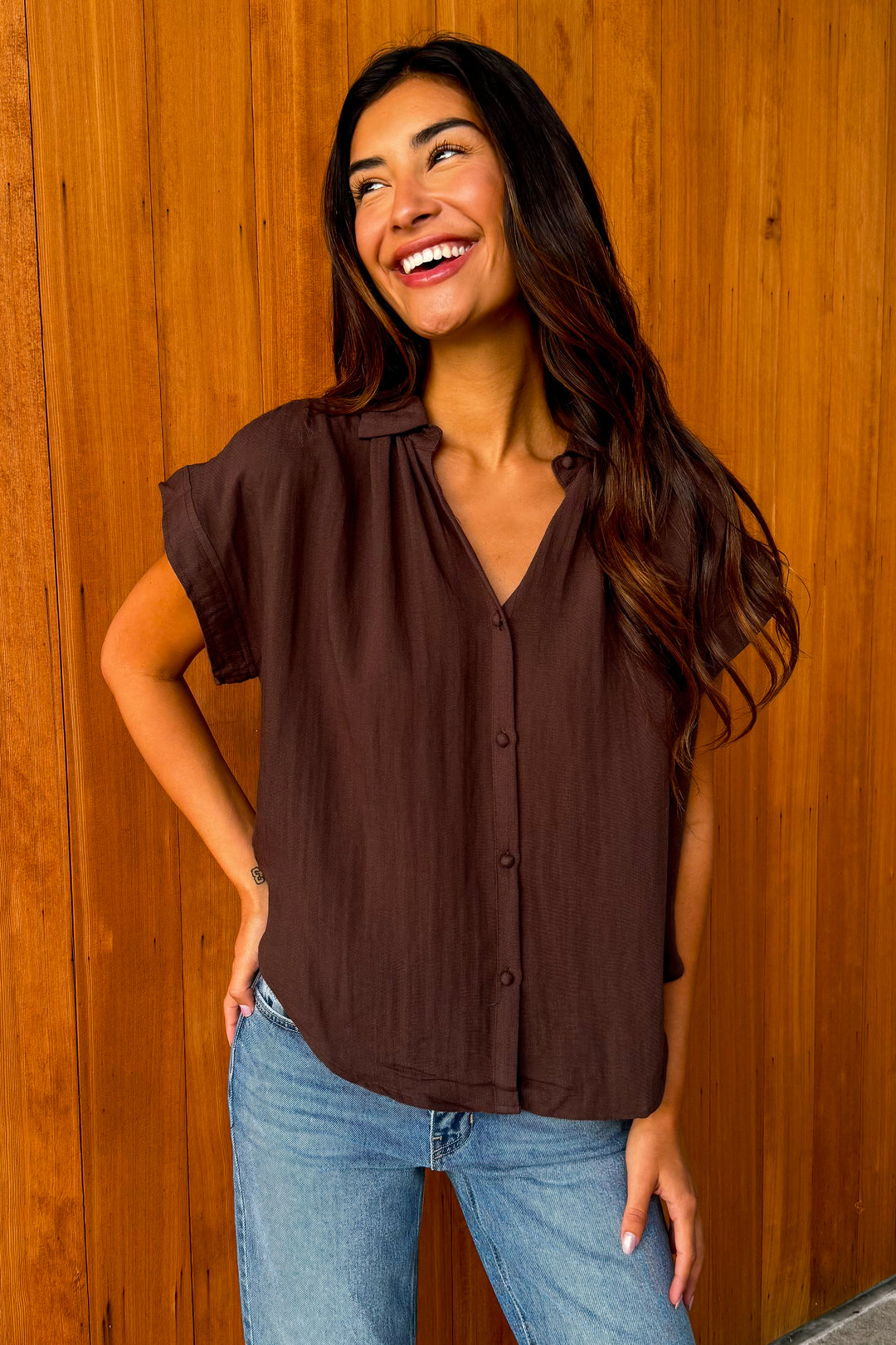 Season Reset Top- Brown