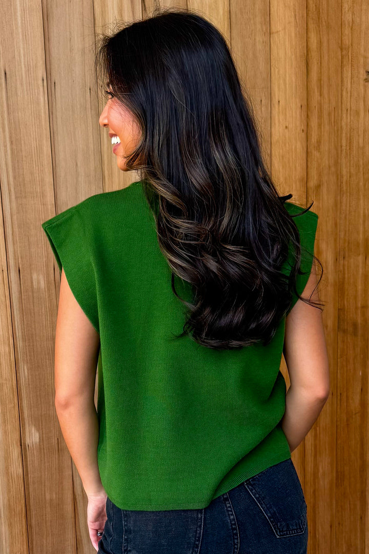 With you Always Knit Top - Fern