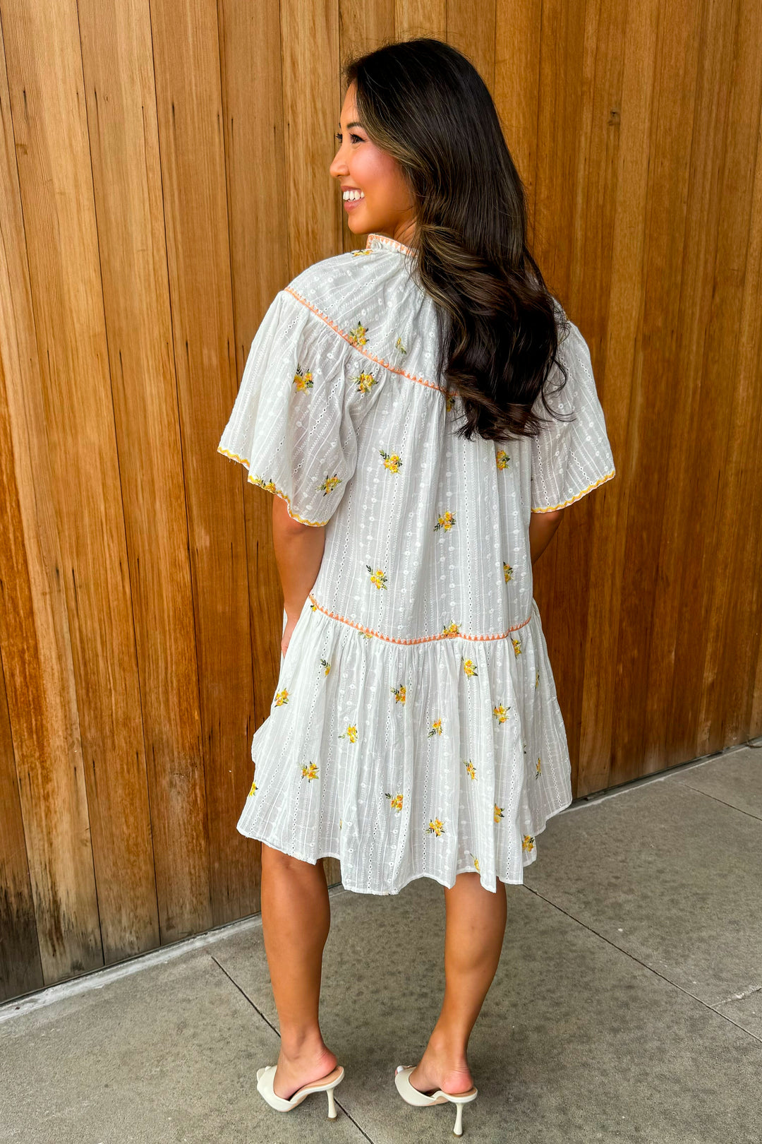 My Heart Blooms Embroidered Dress
