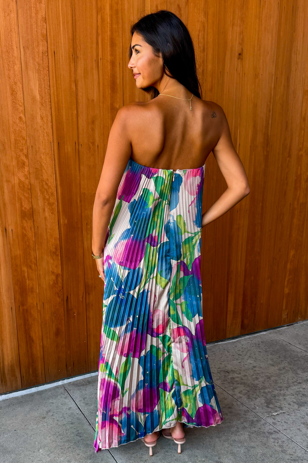 Blooming Love Strapless Dress