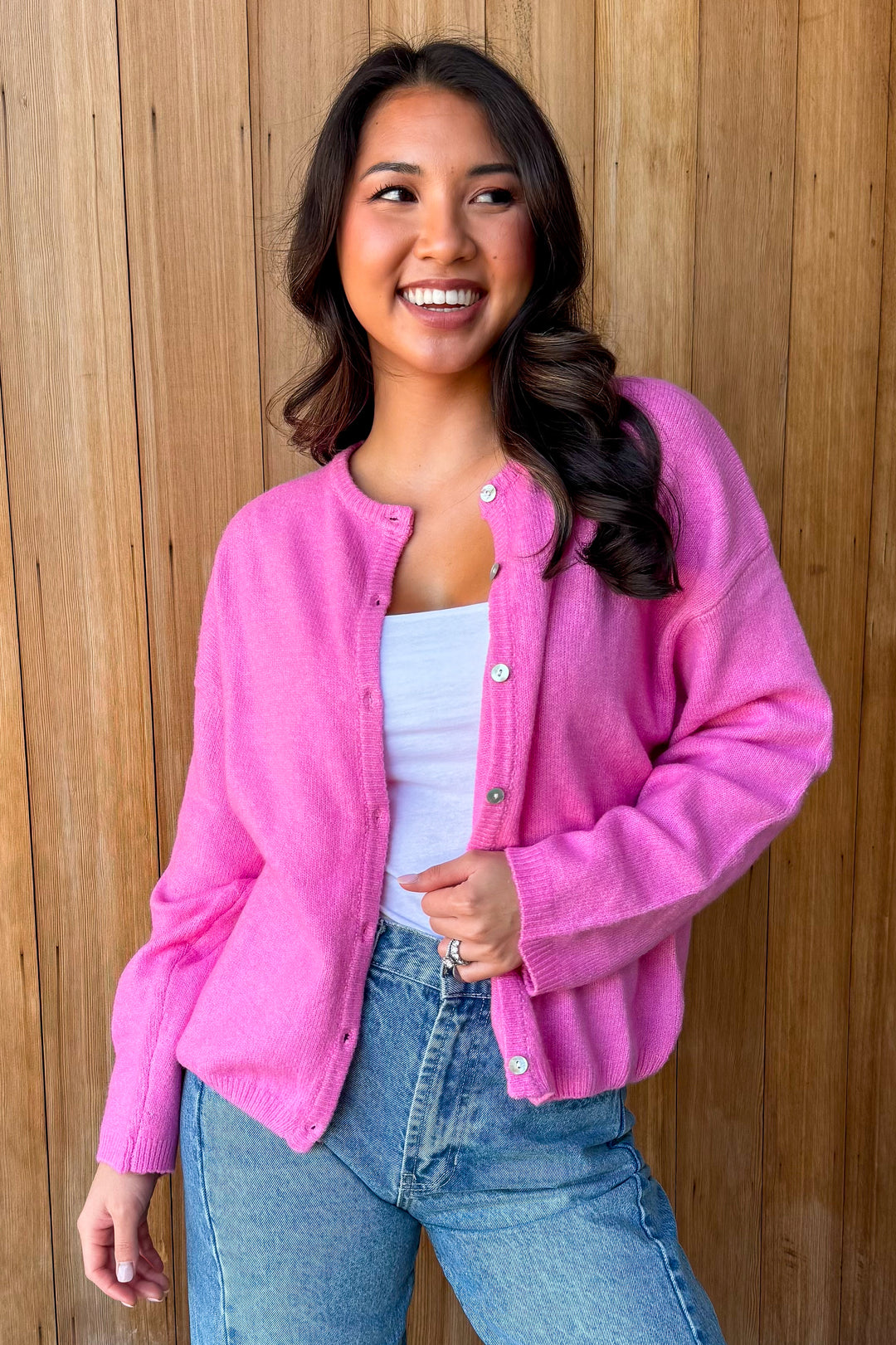 Cozy Cutie Cardigan -Pink