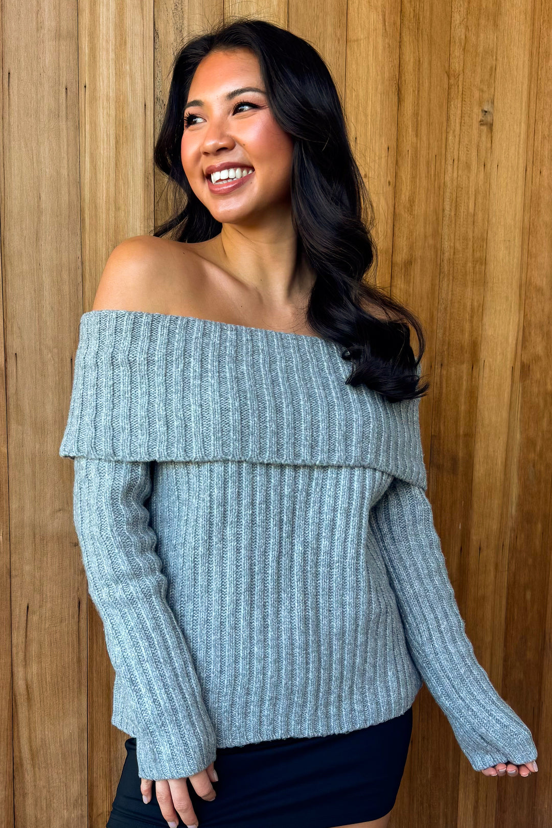 Keep it Cozy Off the Shoulder Sweater