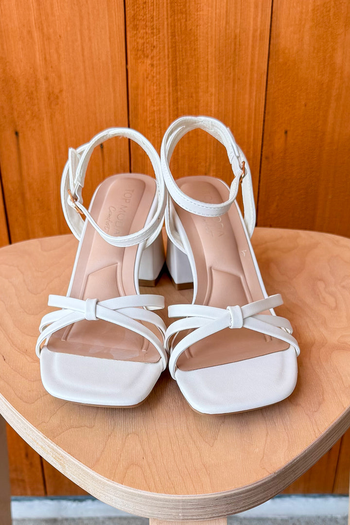 Maggie Block Heel Sandal-Ivory
