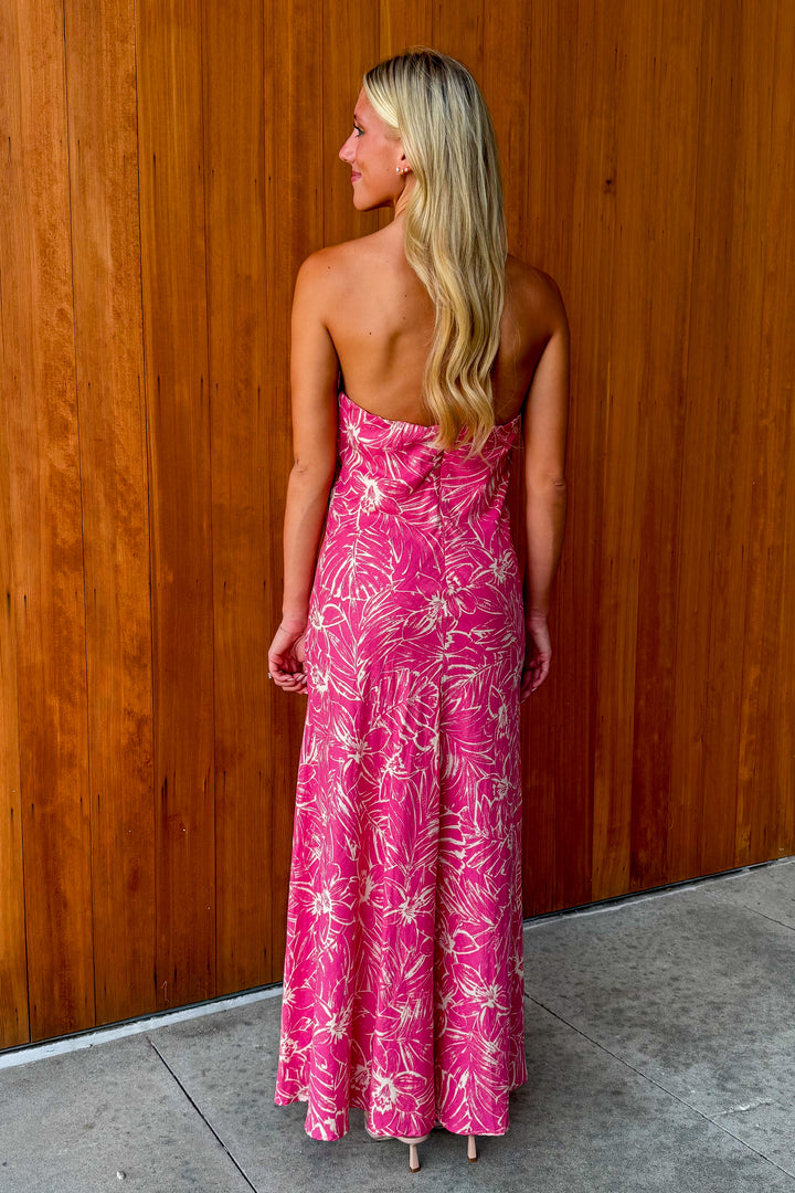 Postcards from Paradise Strapless Dress