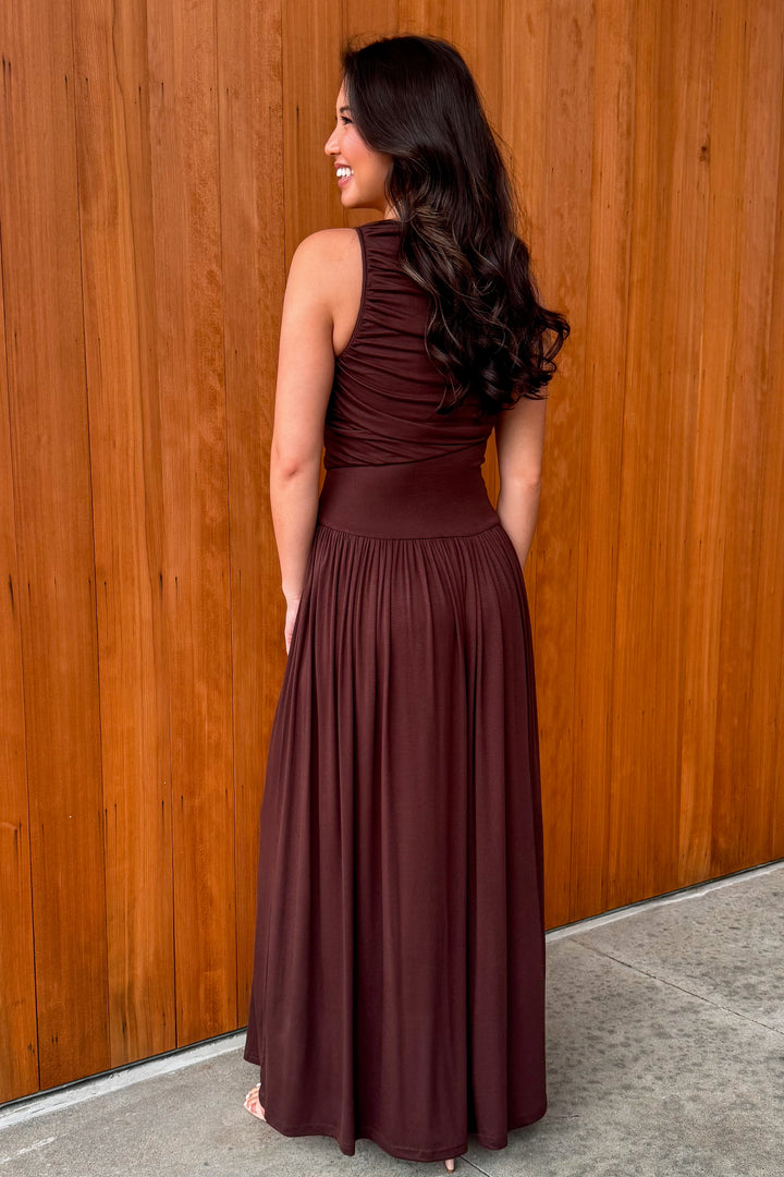 You know Me Maxi Dress - Dark Brown