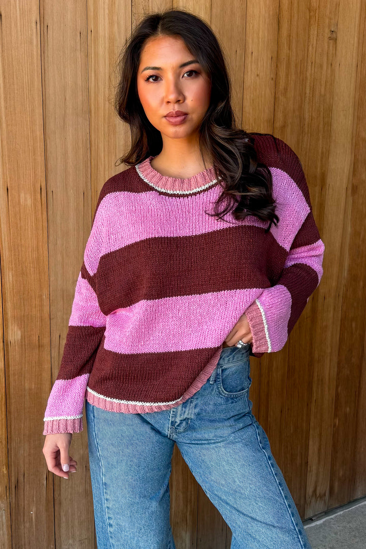 So Charmed Striped Sweater