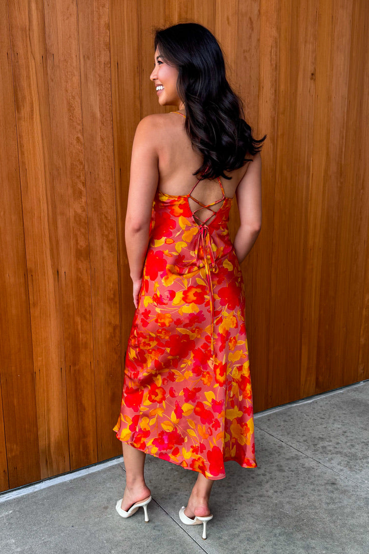 Sunset Blooms Maxi Dress