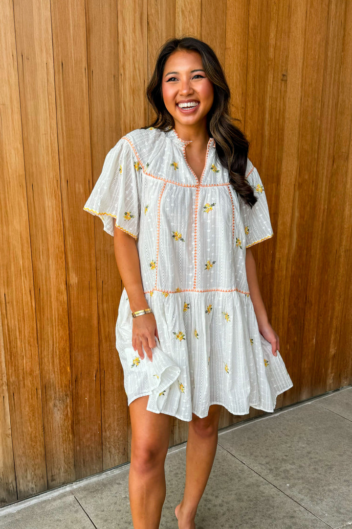 My Heart Blooms Embroidered Dress