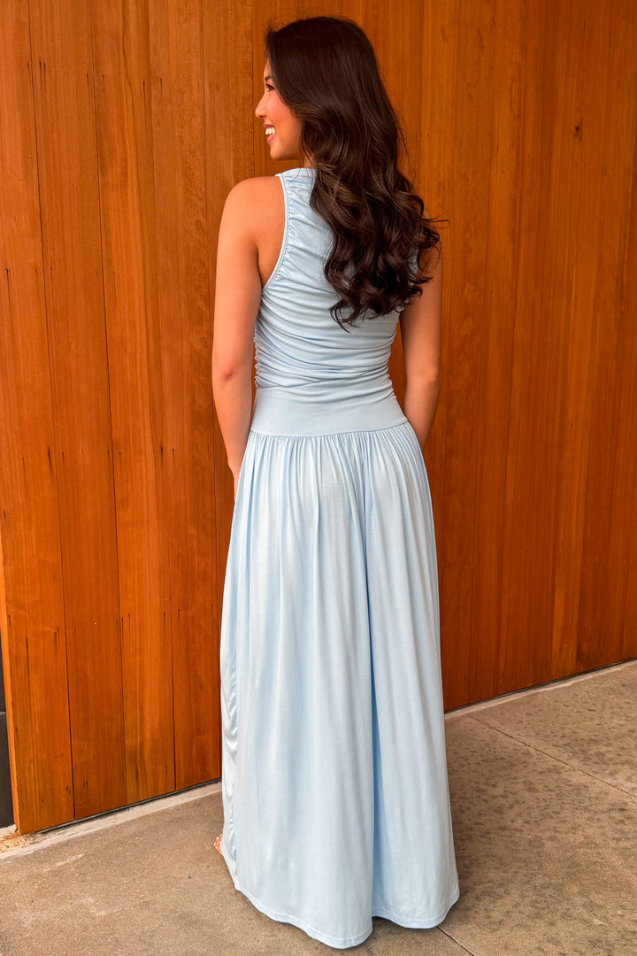 You know Me Maxi Dress - Lt Blue