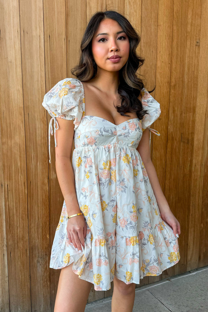 What a Dream Vintage floral Babydoll Dress
