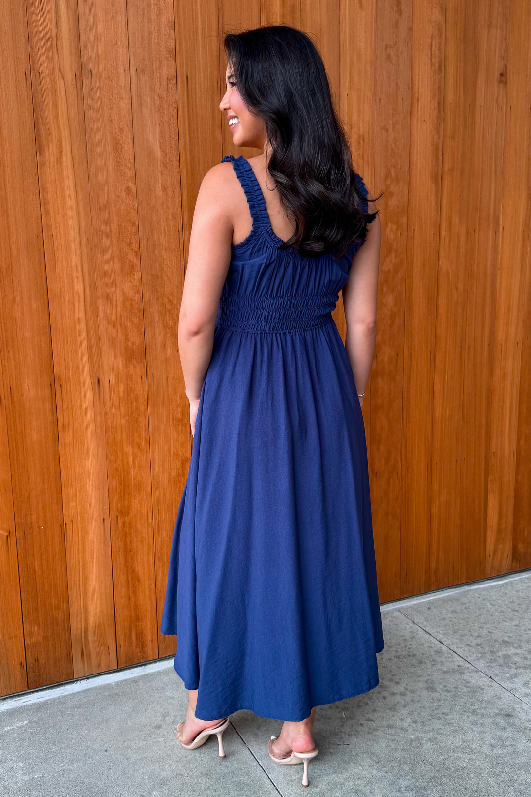 Happy Place Dress- Navy
