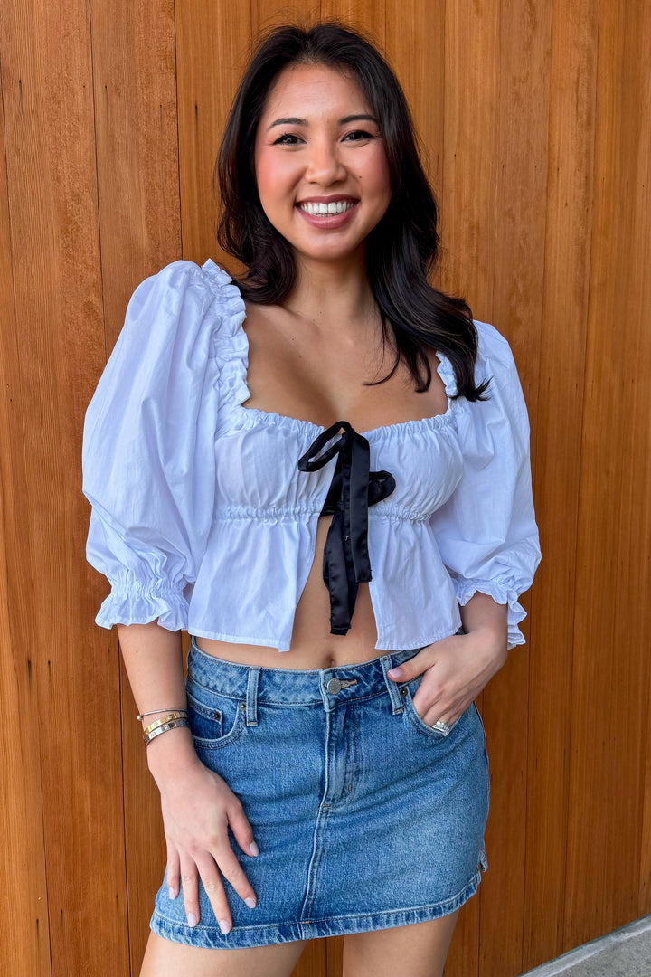 You're the One Tie Front Top