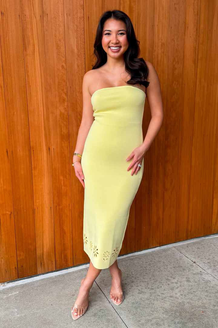 Play it Cool Strapless Dress