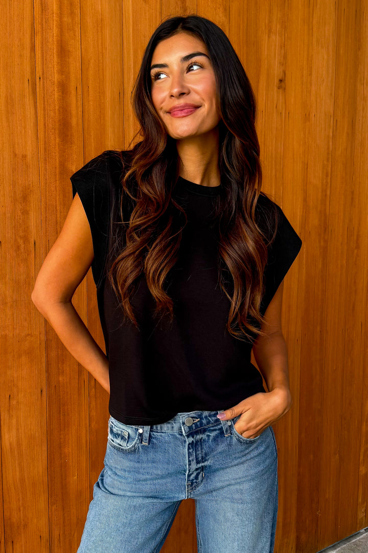 Easy Love Top- Black
