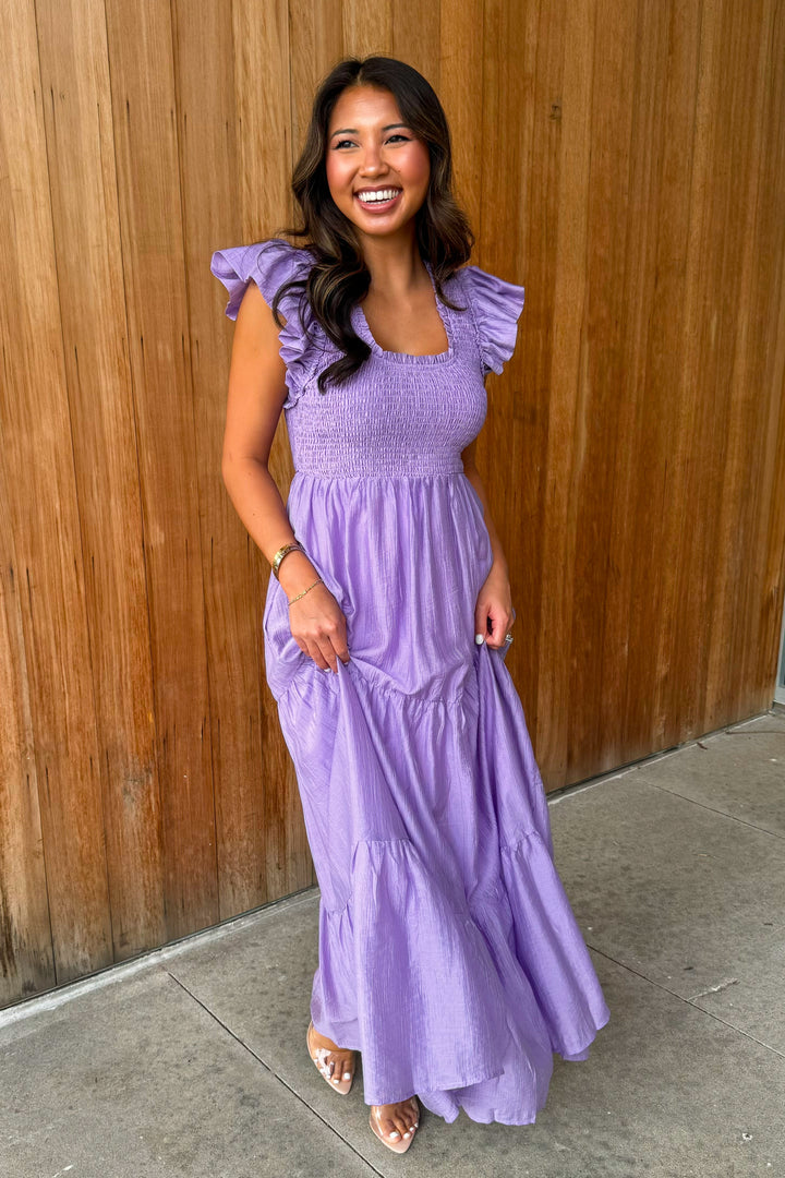 Spring into Summer Lavender Maxi Dress