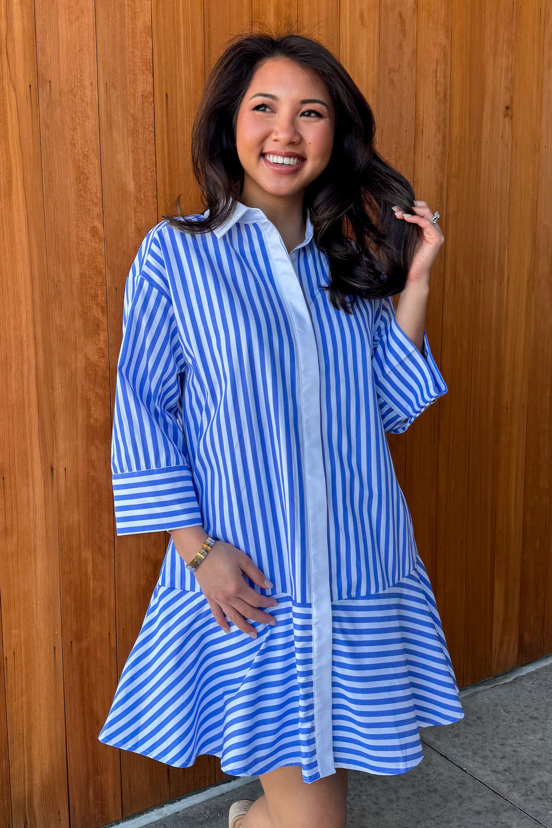Charmed Feeling Dress- Blue