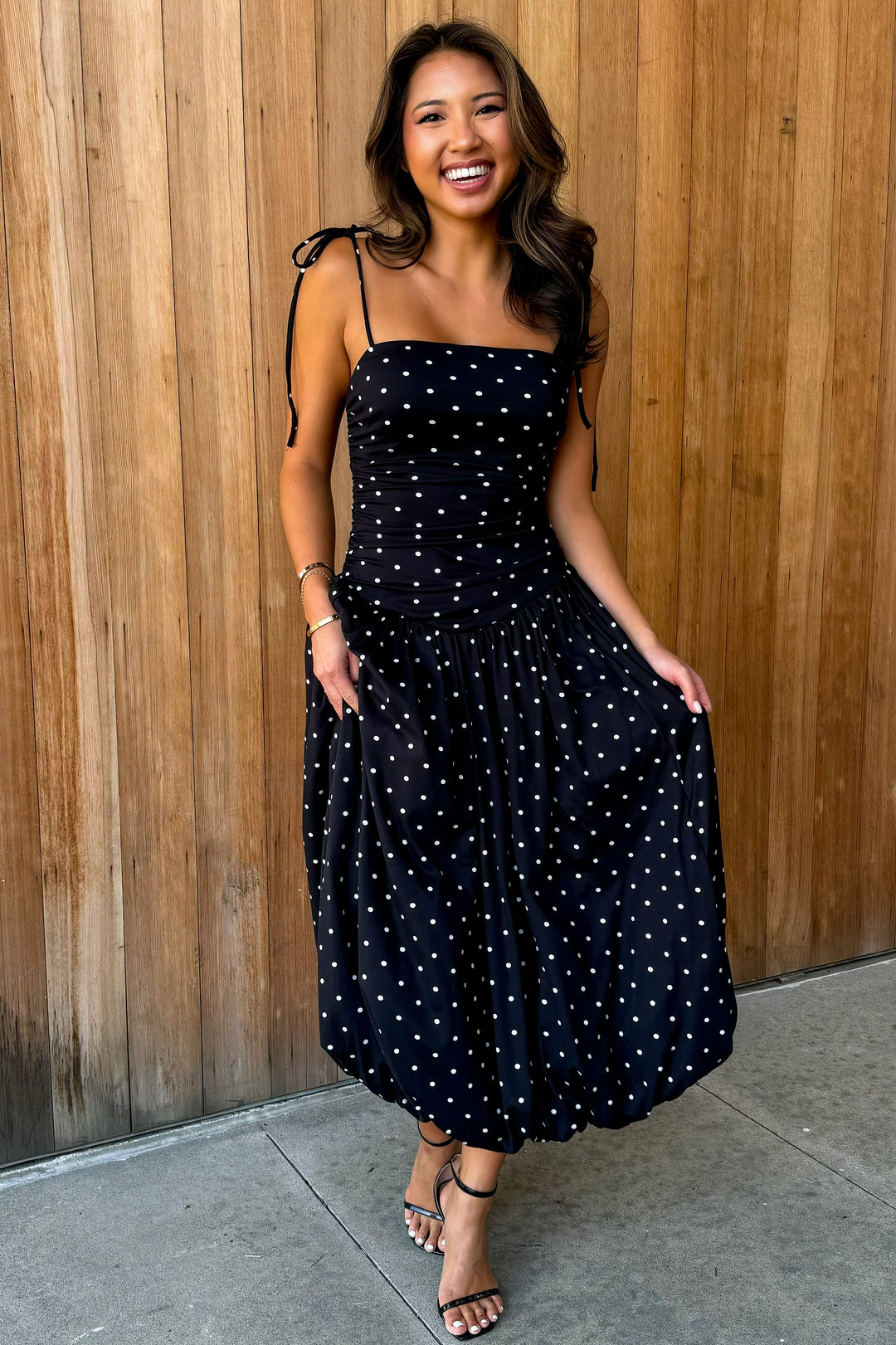 Paris is Waiting Sleeveless Balloon Midi Dress