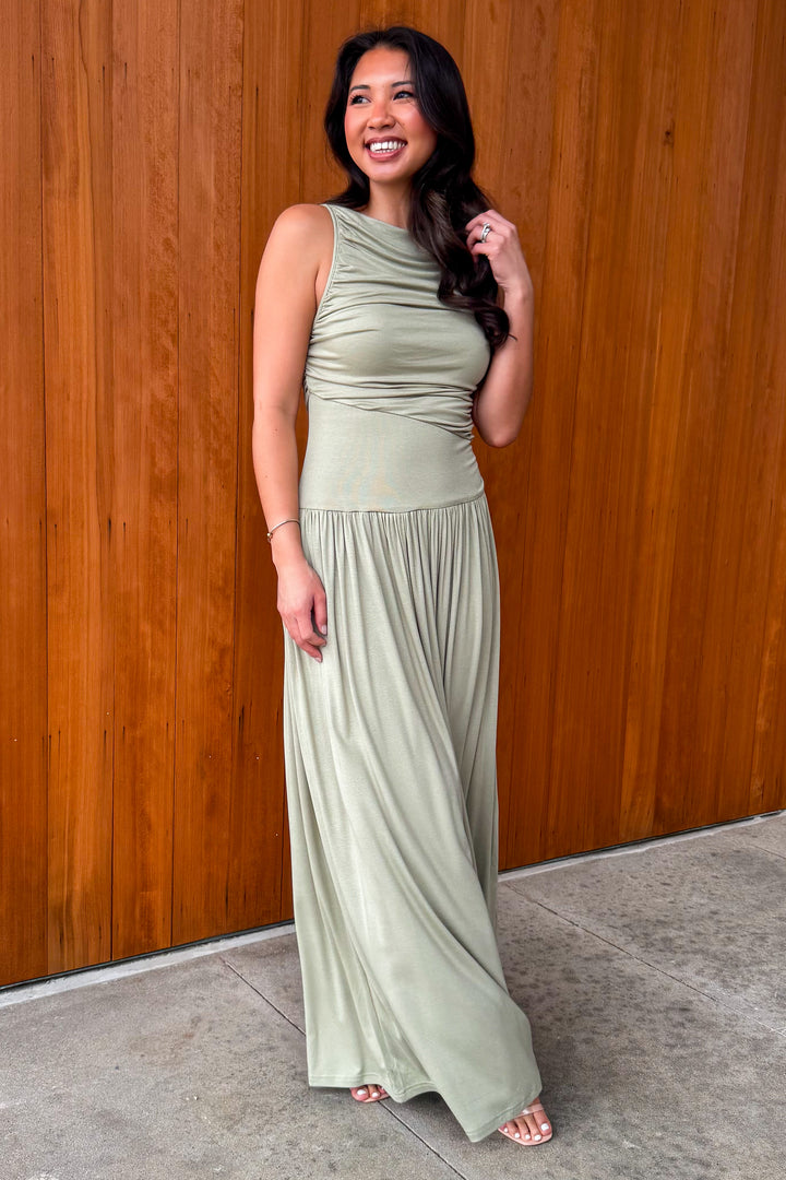 You know Me Maxi Dress - Sage