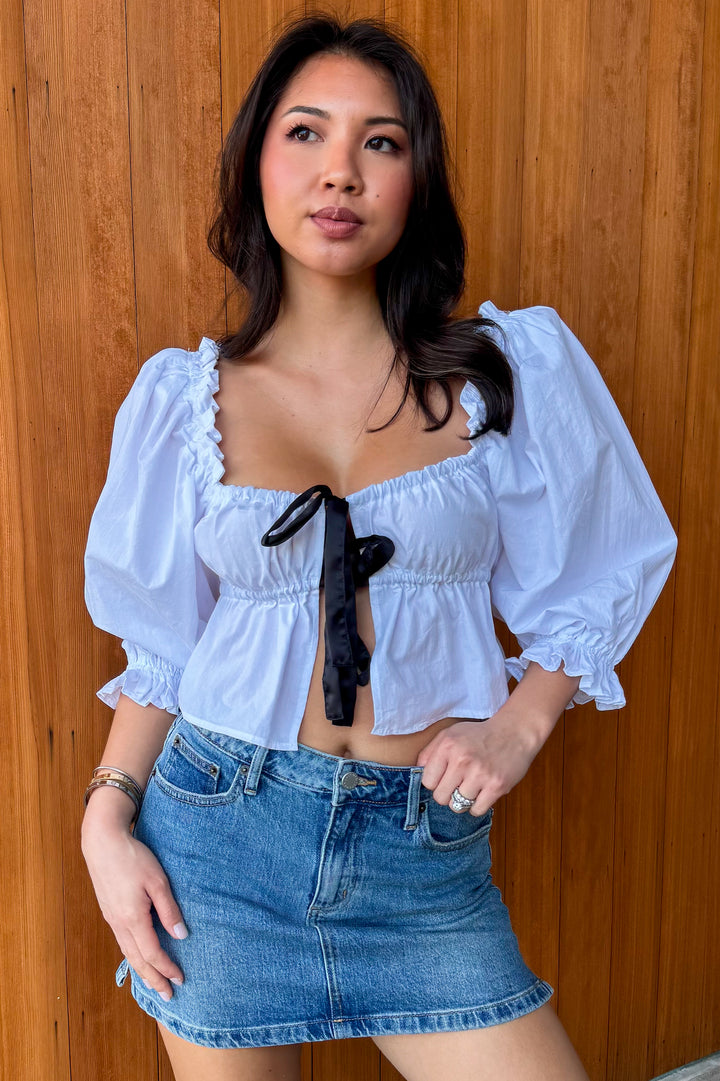 You're the One Tie Front Top