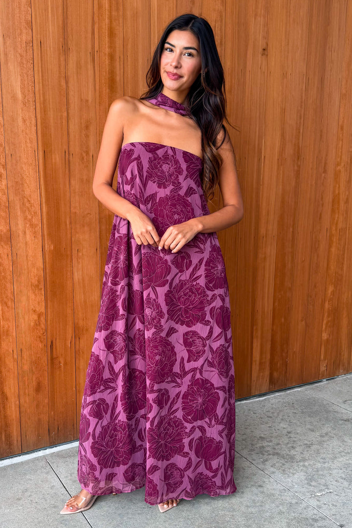 Charming Always Floral Strapless Dress