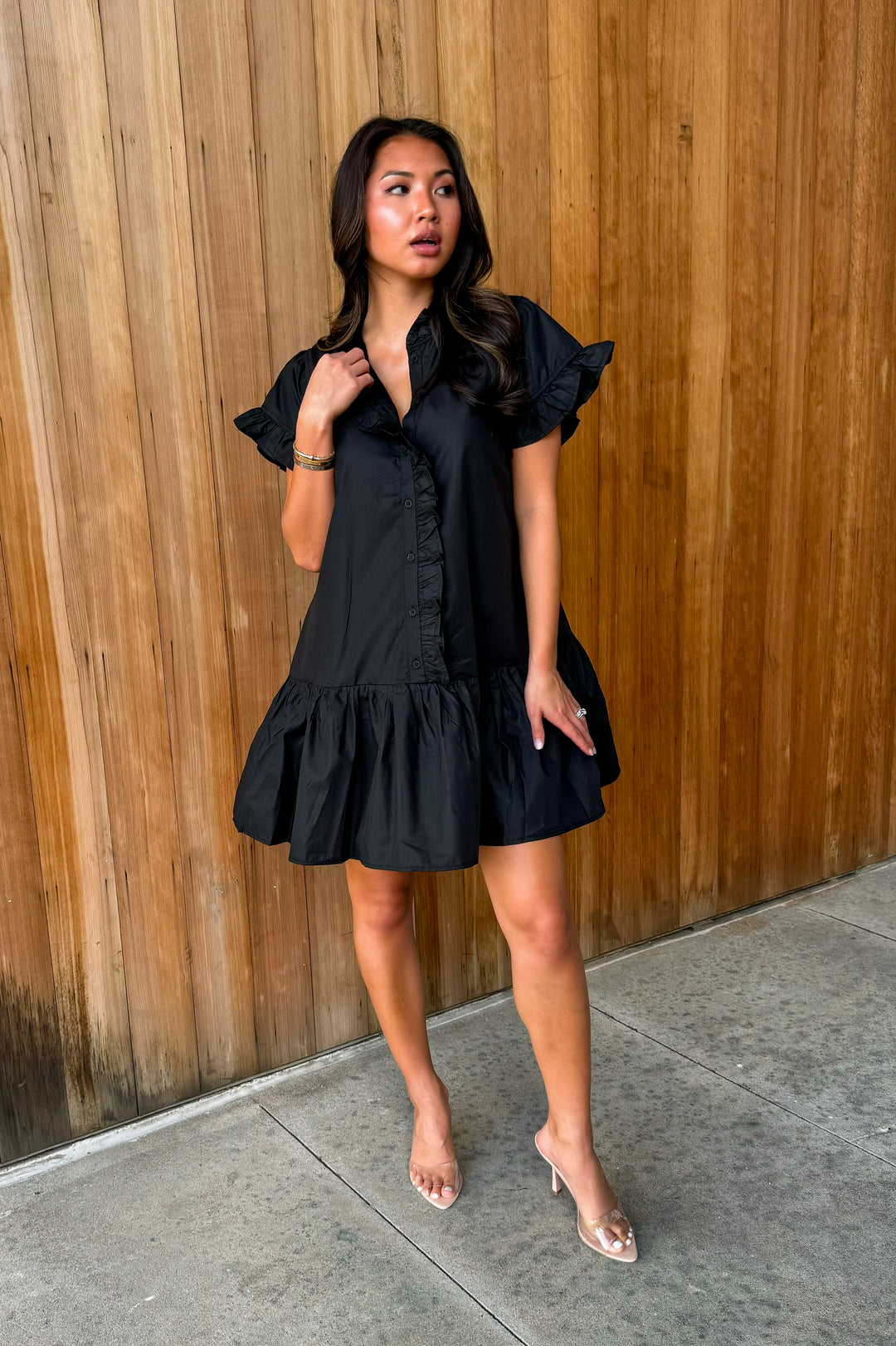 Moments in Between Dress - Black