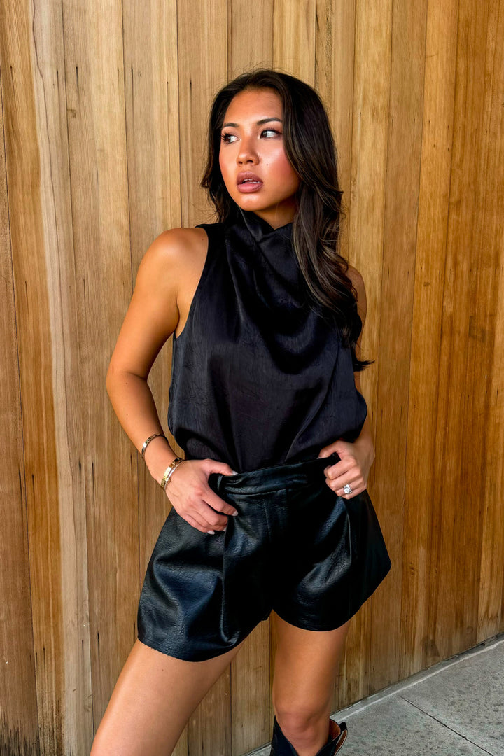 All The Reasons Sleeveless Top- Black