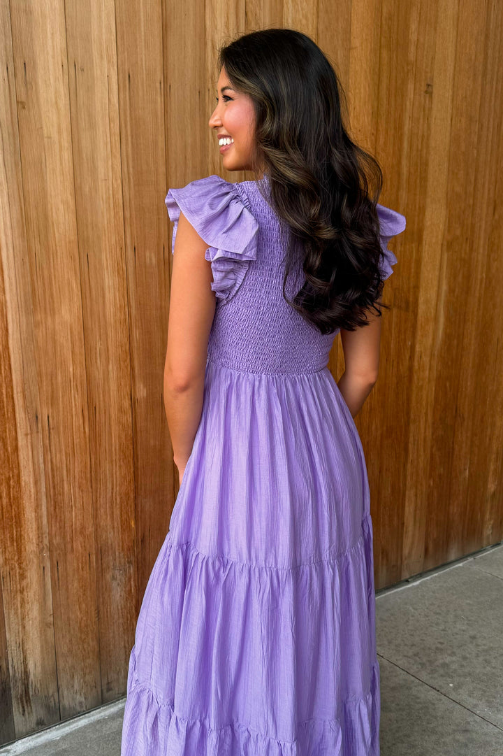 Spring into Summer Lavender Maxi Dress