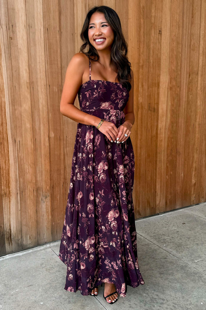 Sweet Melody Brown Maxi Dress