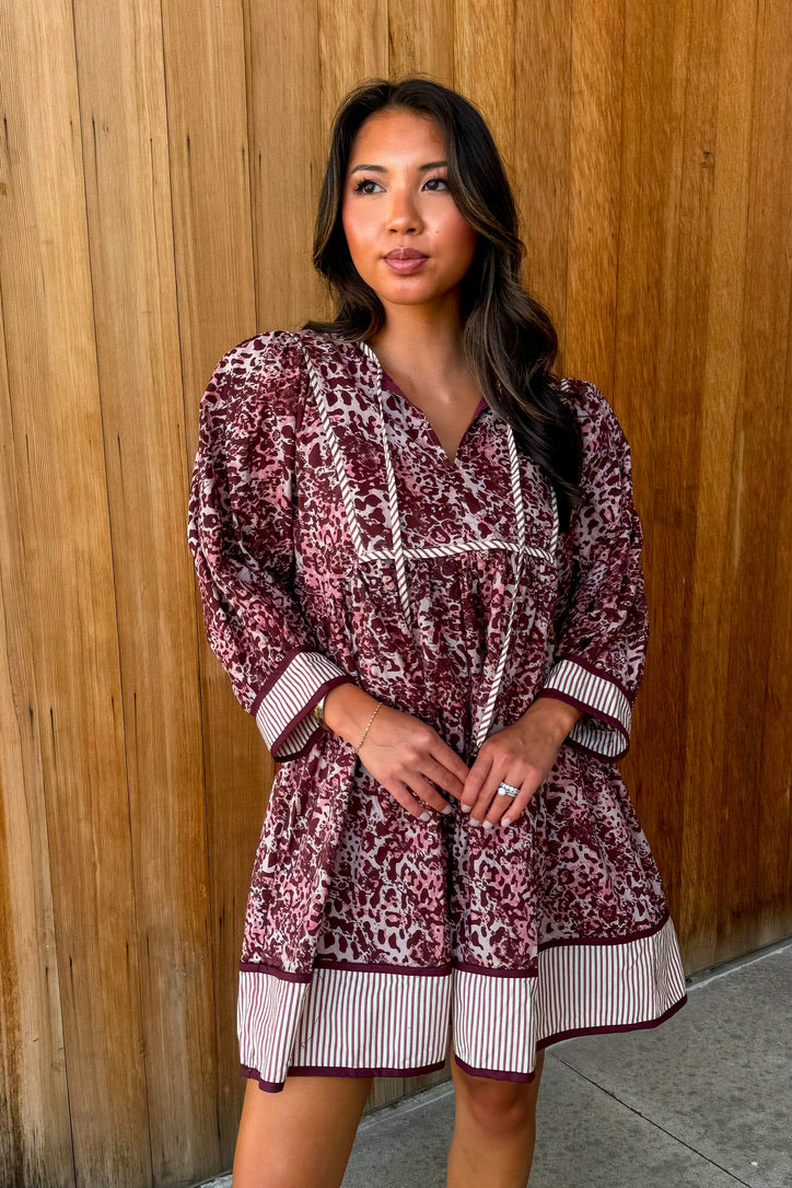 Wild Love Burgundy Dress