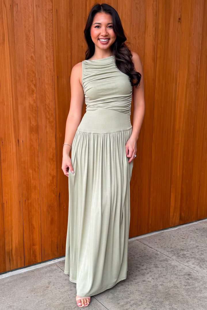 You know Me Maxi Dress - Sage