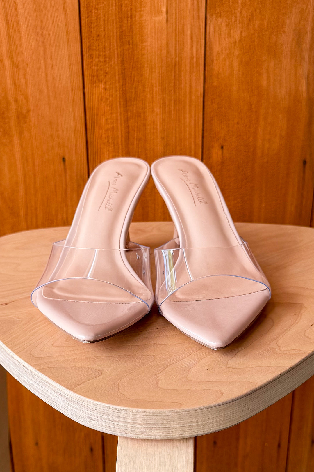 Alana Clear Slip on Heel