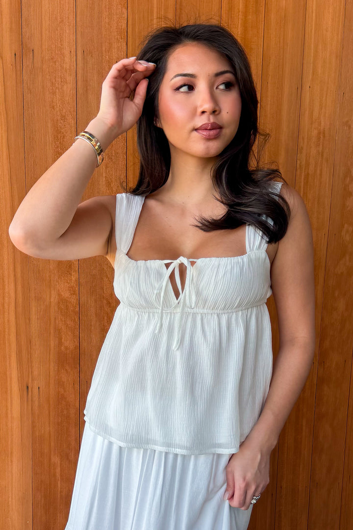 Easy Breezy Top-Ivory