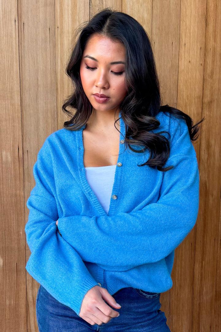 Cozy Cutie Cardigan -Blue
