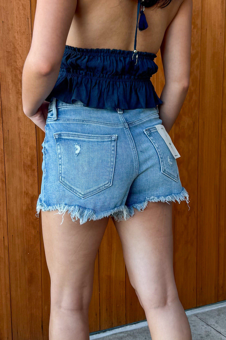 Hidden: Winding Road High Rise Denim Short