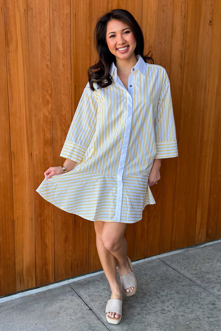 Charmed Feeling Dress- Yellow
