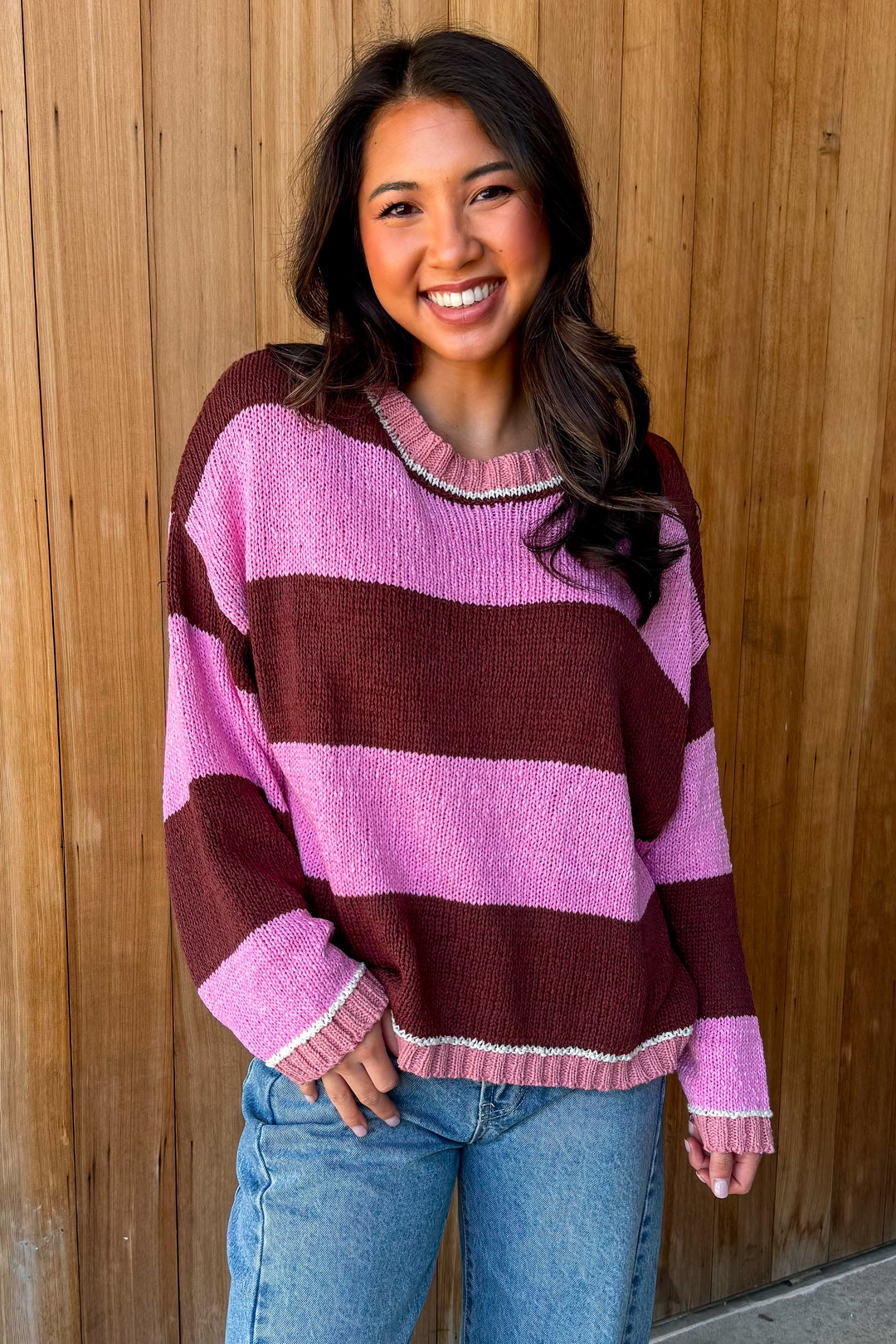 So Charmed Striped Sweater