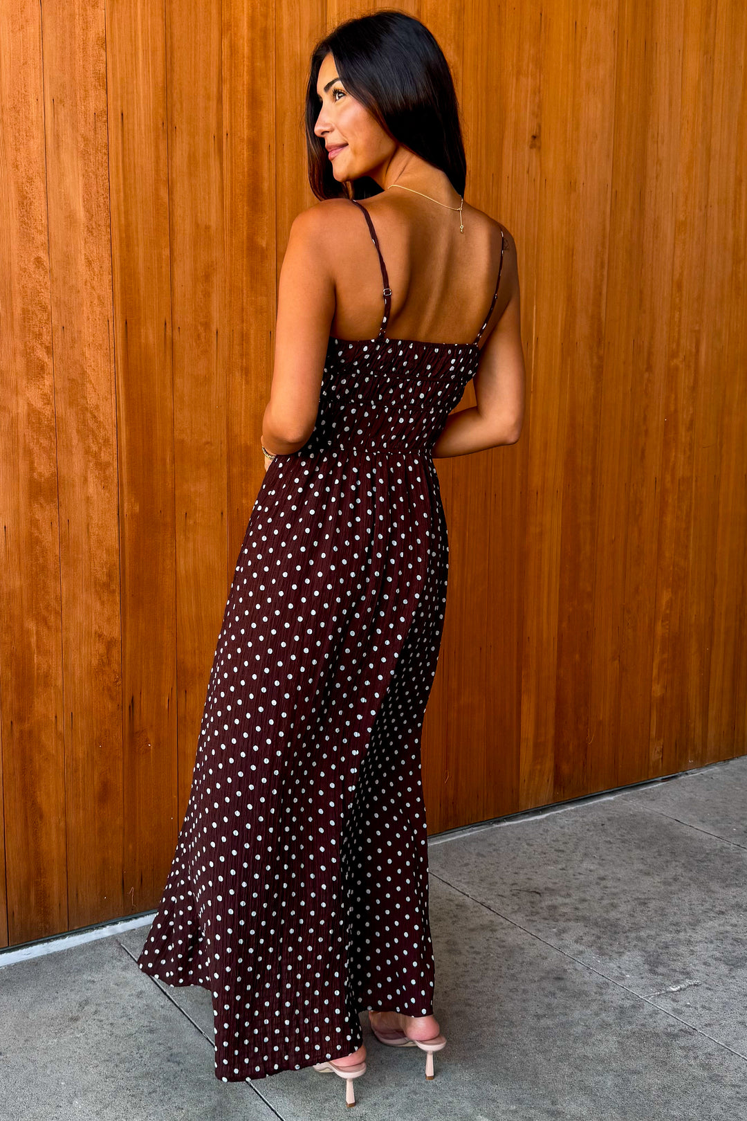 High Hopes Polka Dot Maxi Dress