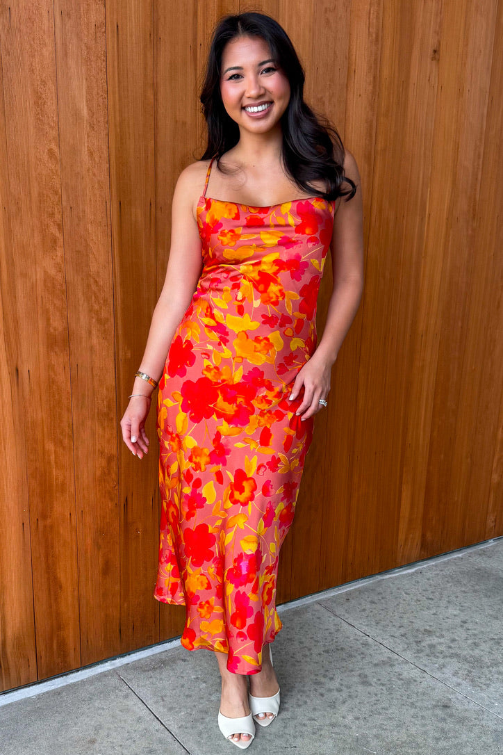 Sunset Blooms Maxi Dress