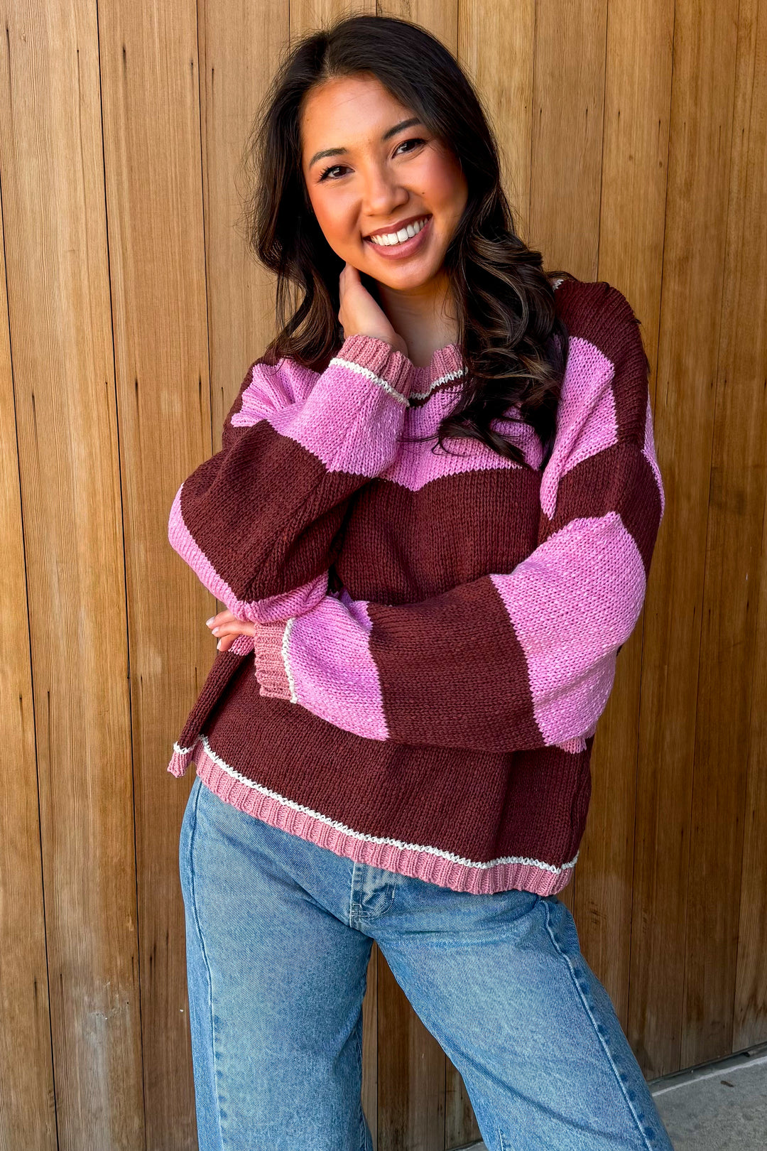 So Charmed Striped Sweater