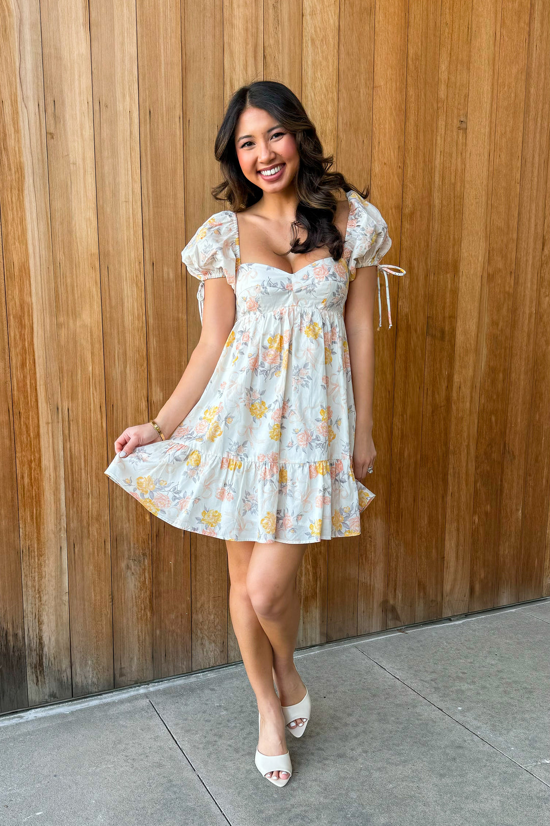 What a Dream Vintage floral Babydoll Dress Anjouil's What a Dream Vintage floral Babydoll Dress Anjouil's