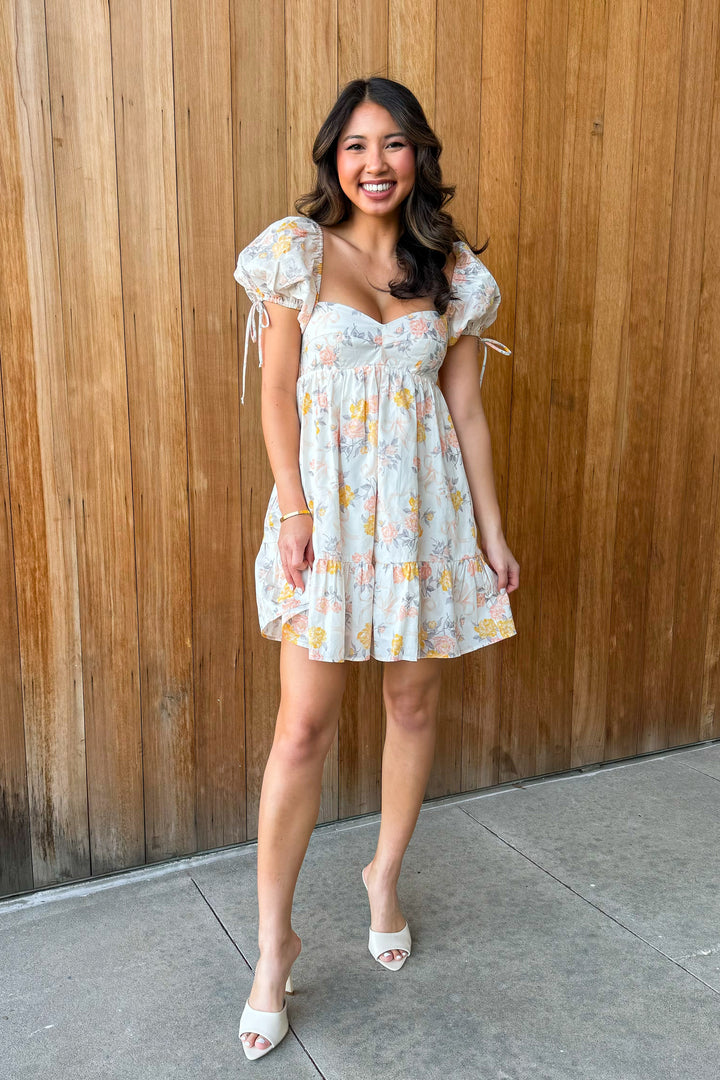What a Dream Vintage floral Babydoll Dress
