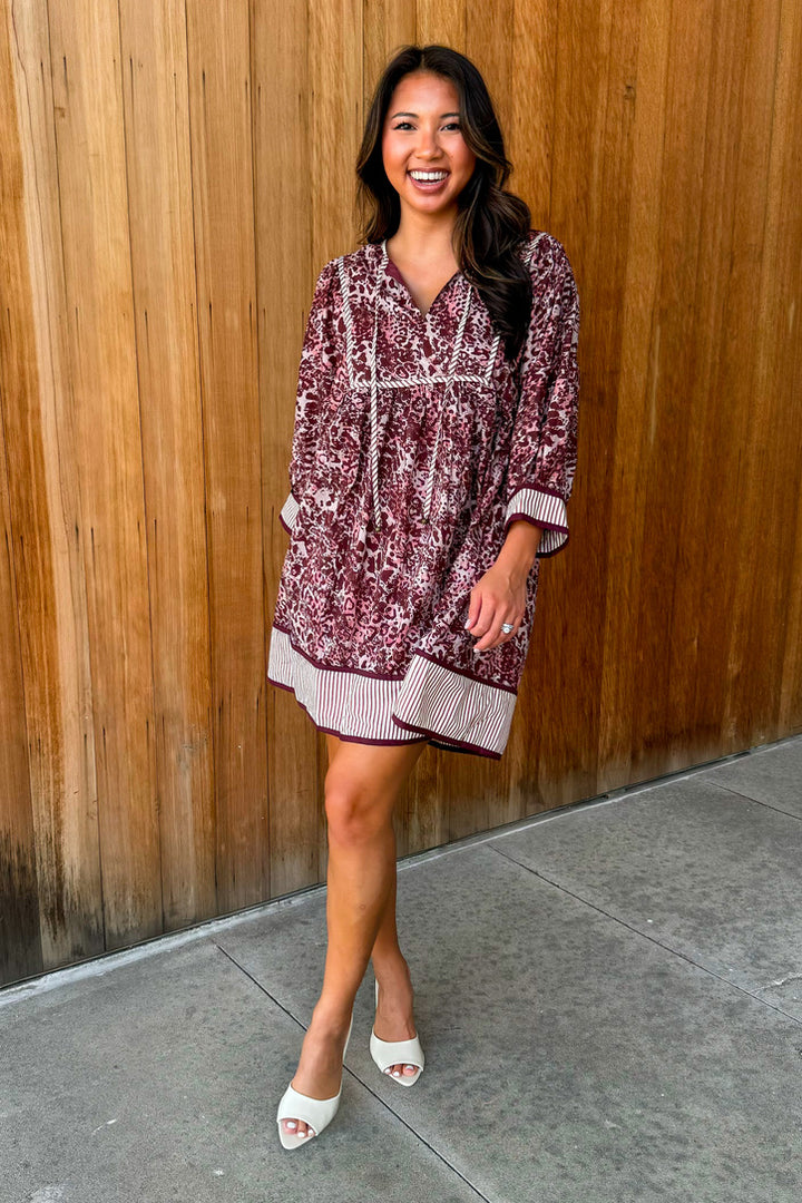 Wild Love Burgundy Dress