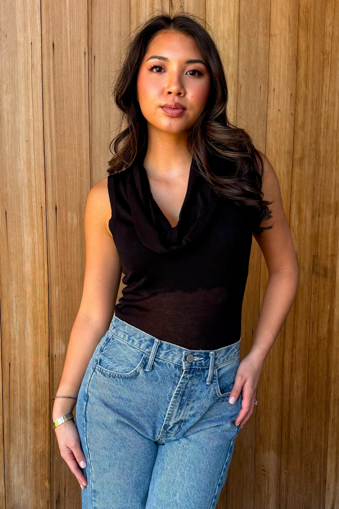 Speak your Truth Cowl Neck Knit Top