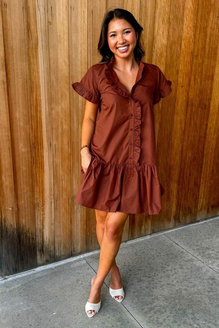 Moments in Between Dress - Espresso