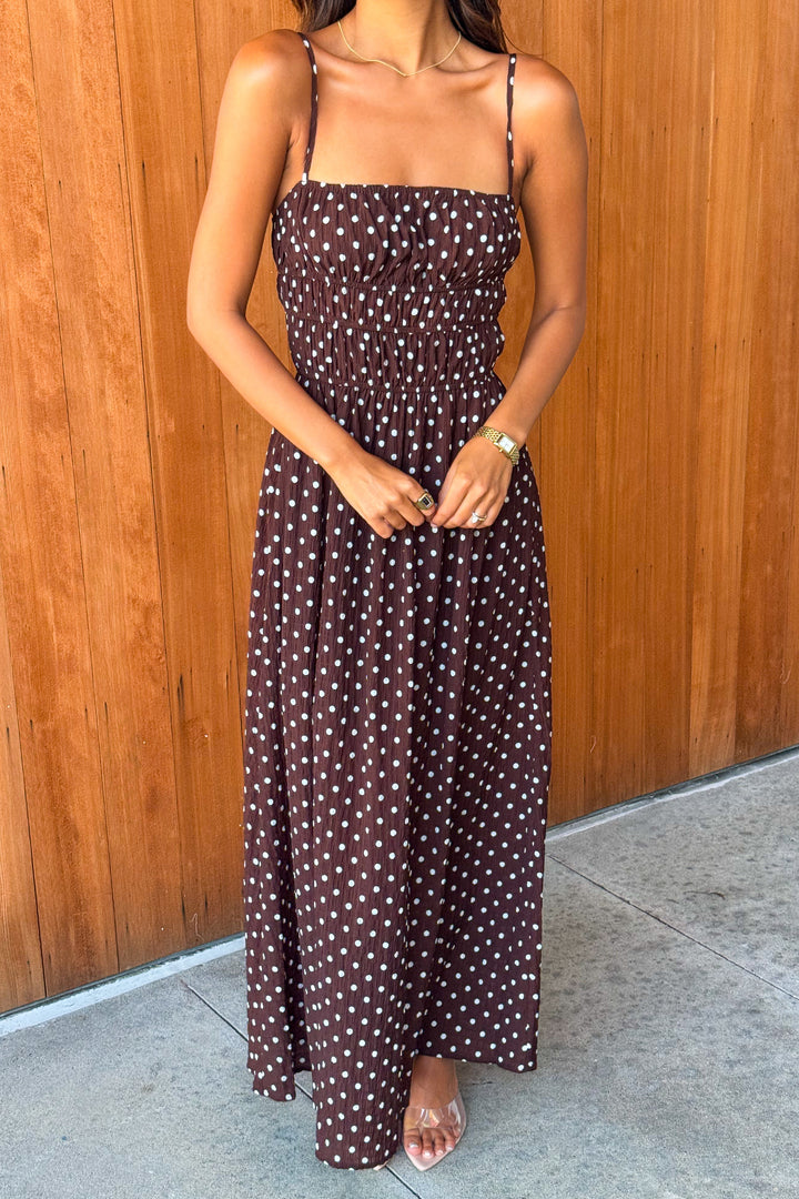 High Hopes Polka Dot Maxi Dress