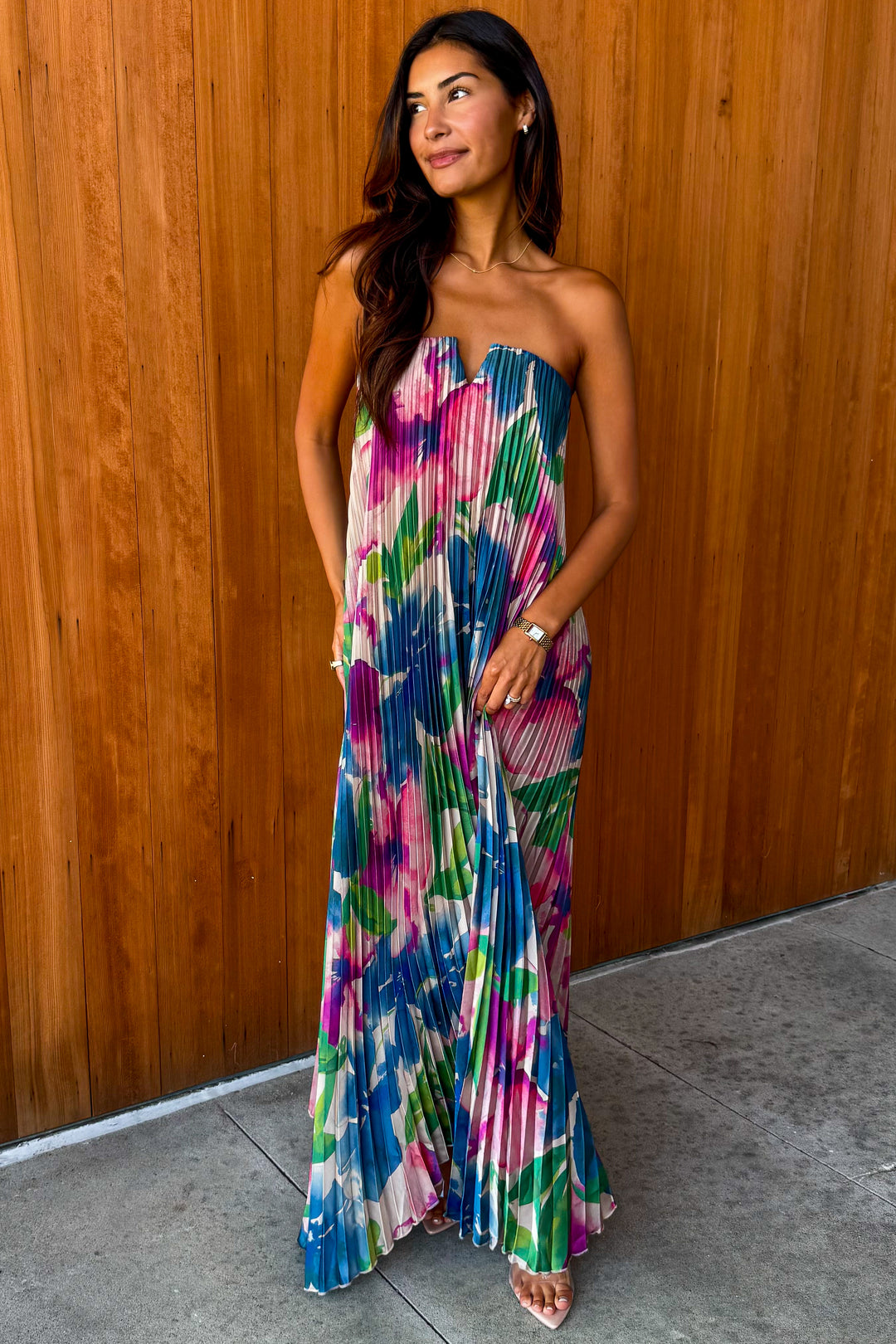 Blooming Love Strapless Dress