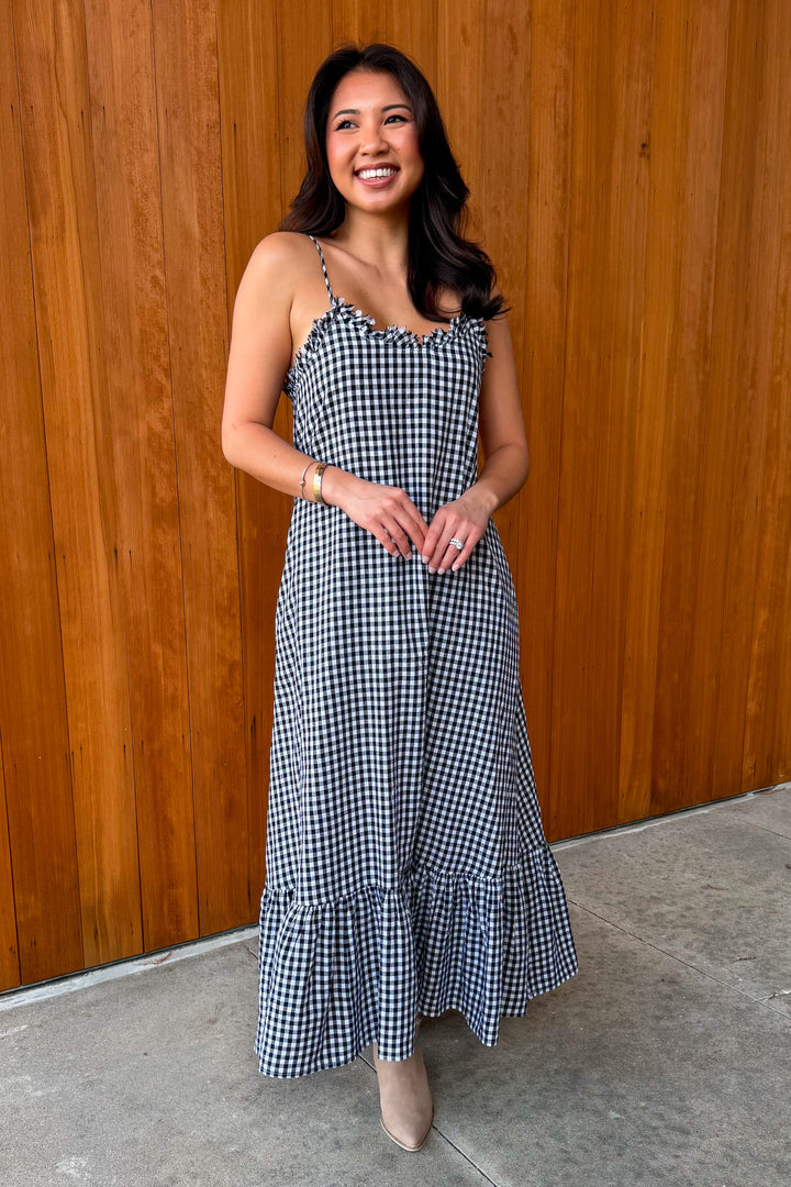 Weekend Love Gingham Maxi Dress