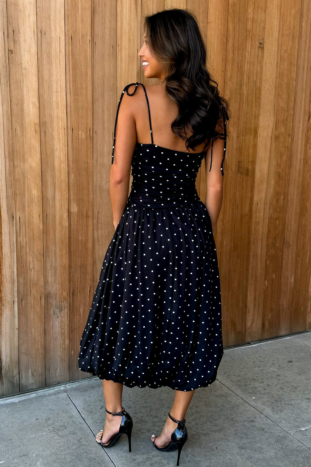 Paris is Waiting Sleeveless Balloon Midi Dress