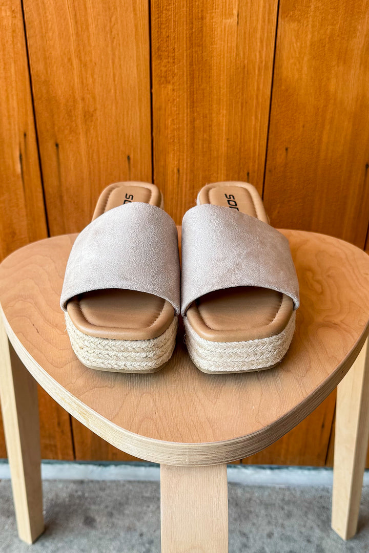 Sienna Espadrille Wedge Sandal- Clay